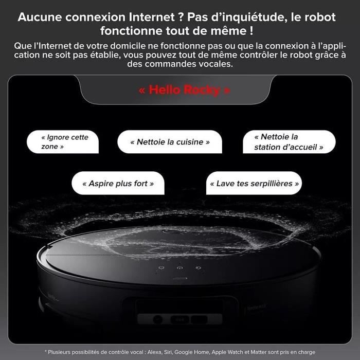 ROBOROCK SAROS 10 R&D System - Aspirateur Robot Laveur avec Base entierement autonome en eau - 22000 Pa - LDS rétractable