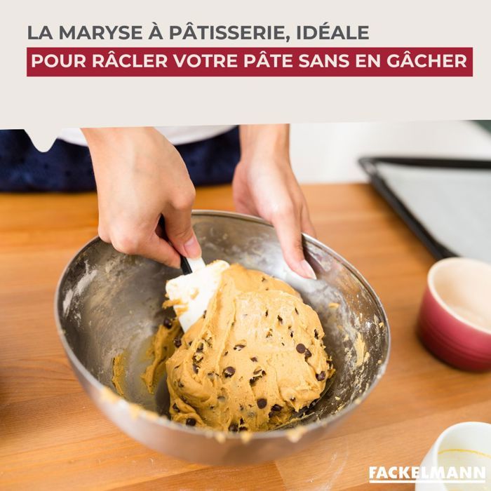Ensemble de 2 Maryses de pâtisserie de cuisine - FACKELMANN - Manche en résine - 52 cm