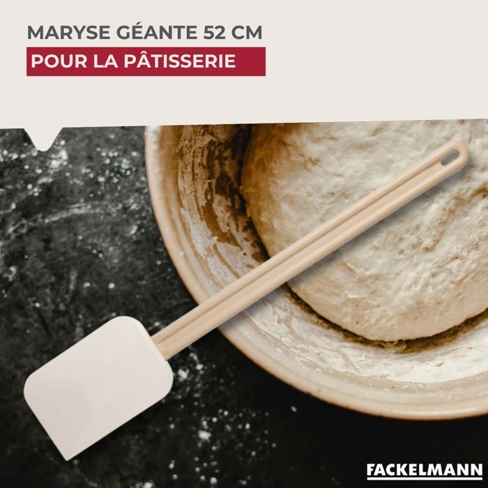 Ensemble de 2 Maryses de pâtisserie de cuisine - FACKELMANN - Manche en résine - 52 cm