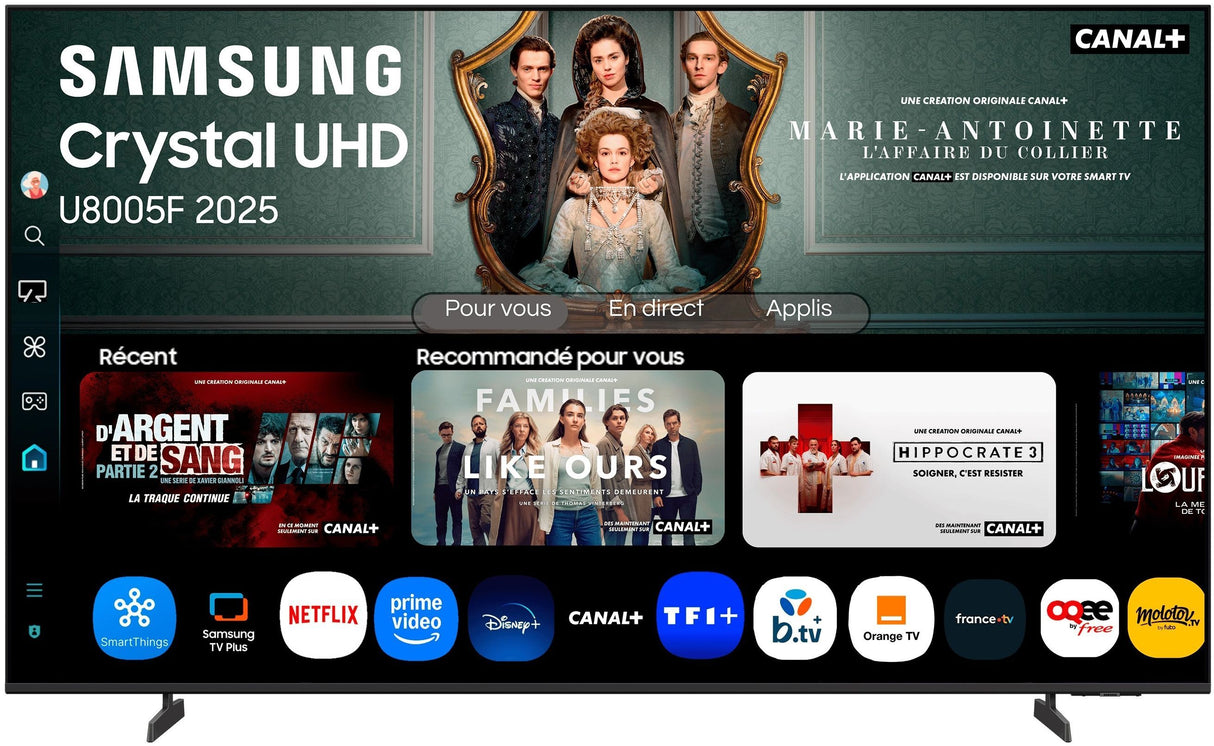 Samsung 75U8005F - TV LED 75 (190 cm) - 4K UHD 3840x2160 - HDR - Smart TV - Gaming Hub - 3xHDMI - WiFi