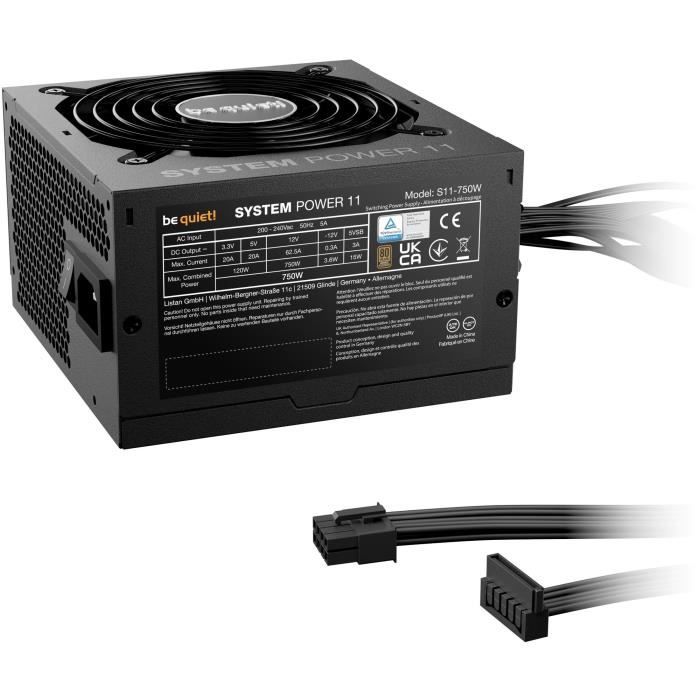Alimentation PC - BE QUIET! - System Power 11 - 750 W - BP012EU - Fiable et silencieuse