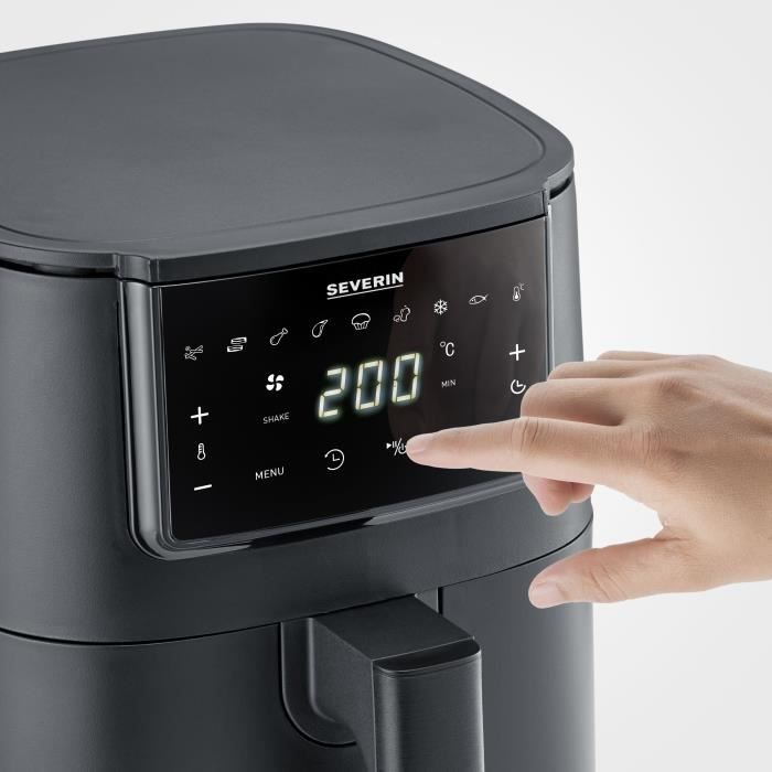 Friteuse sans huile SEVERIN - Airfryer FR2461 - Capacité 4L - 8 programmes - 1300W