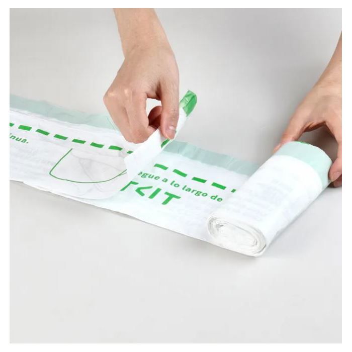 Lot de 5 rouleaux de 20 sacs poubelle - PETKIT - 8 L - Pour litiere automatique PETKIT PURAMAX 2 - Vert