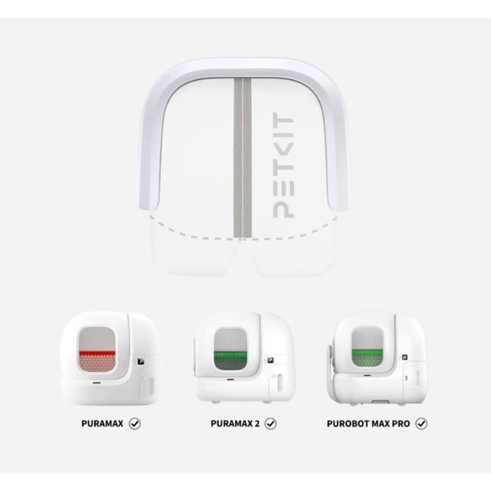 Rideau magnétique - PETKIT - 2.0 - Pour litiere PURAMAX & Purobot Max - Blanc
