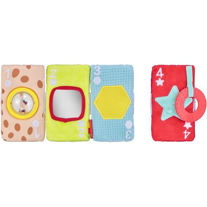 Cartes sensorielles - SOPHIE LA GIRAFE - Mes Cartes Sensorielles - Matieres variées - Braille intégré