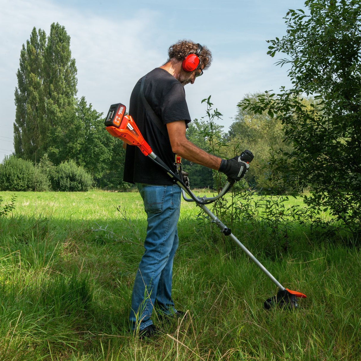 Débroussailleuse sans fil - Dual Power - POWDPG75510 - 40 V - 33 cm - Tondeuse et coupe-bordures - Sans batterie ni chargeur