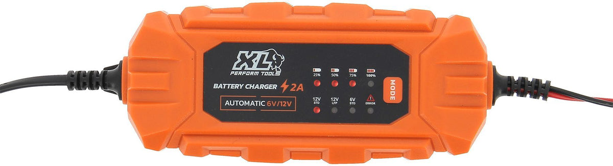 Chargeur batterie auto - XLPT - 2A - 35W - 12V - 3 m - IP65 - Protection inversion polarité/court-circuit/mauvaise batterie