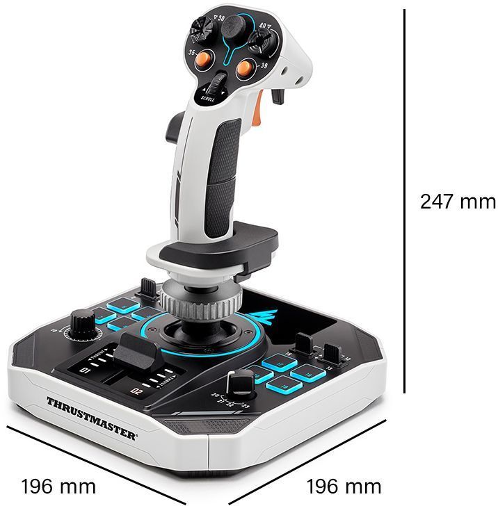 Joystick spatial - THRUSTMASTER - Sol-R 2 HOSAS Space Sim Duo - Ambidextre - 88 boutons - Technologie H.E.A.R.T. 16 bits