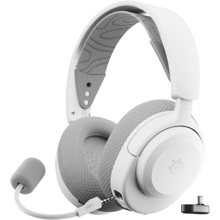Casque gaming sans fil - STEELSERIES - Arctis Nova 3PW - Autonomie 40h - Bluetooth - USB-C Plug & Play