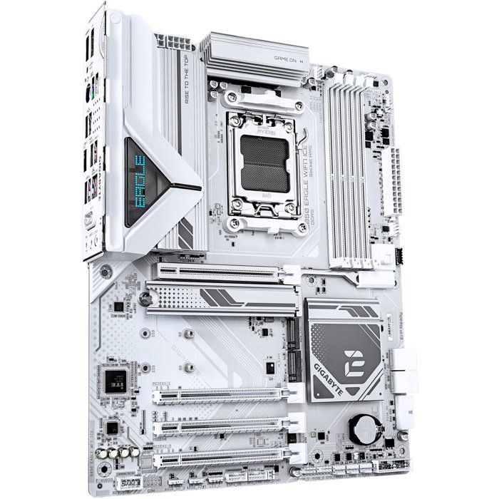 Carte mere - GIGABYTE - B850 EAGLE WF7 ICE - Format ATX - Chipset AMD B850 - DDR5 & PCIe 5.0 - WiFi 7