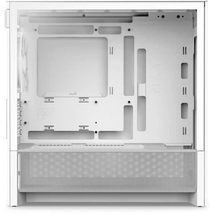 Boitier moyen-tour micro-ATX - NZXT - H3 Flow - Airflow remarquable - Blanc - GPU grand format