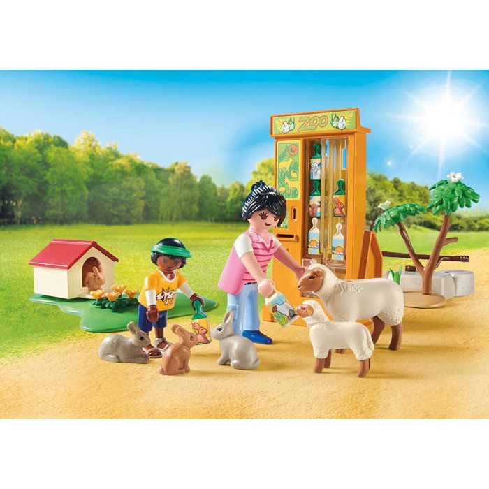 PLAYMOBIL 72007 Découverte des animaux a la ferme, My Life Le Zoo, 63 pieces, Des 4 ans