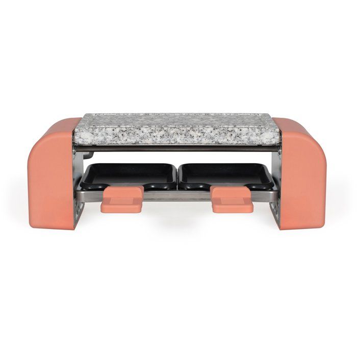 Set a raclette 2 personnes - LIVOO x Marmiton - DOC306 - 450 W - 5 recettes via un QR code - Plateau amovible en granit