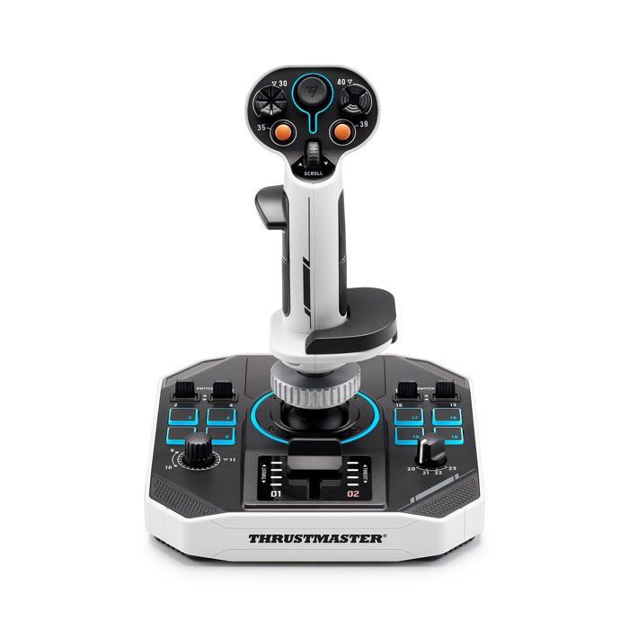 Joystick spatial - THRUSTMASTER - Sol-R 1 Flightstick - 44 boutons - Technologie H.E.A.R.T. 16 bits - Ambidextre avec base