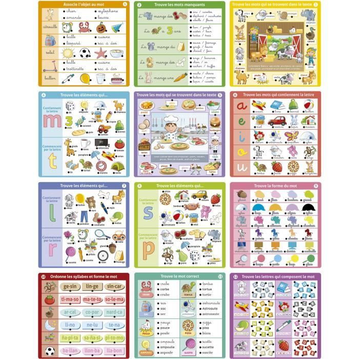 Conector J'apprends a Lire - Jeu éducatif - EDUCA - 90 questions, 12 themes, format livre - Des 4 ans