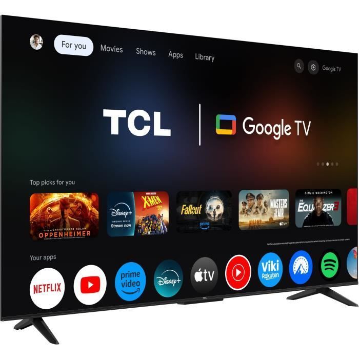 TCL 55P6K - TV LED 55 (139 cm) - 4K UHD 3840x2160 - HDR10+ - Google TV - 3xHDMI 2.1 - WiFi