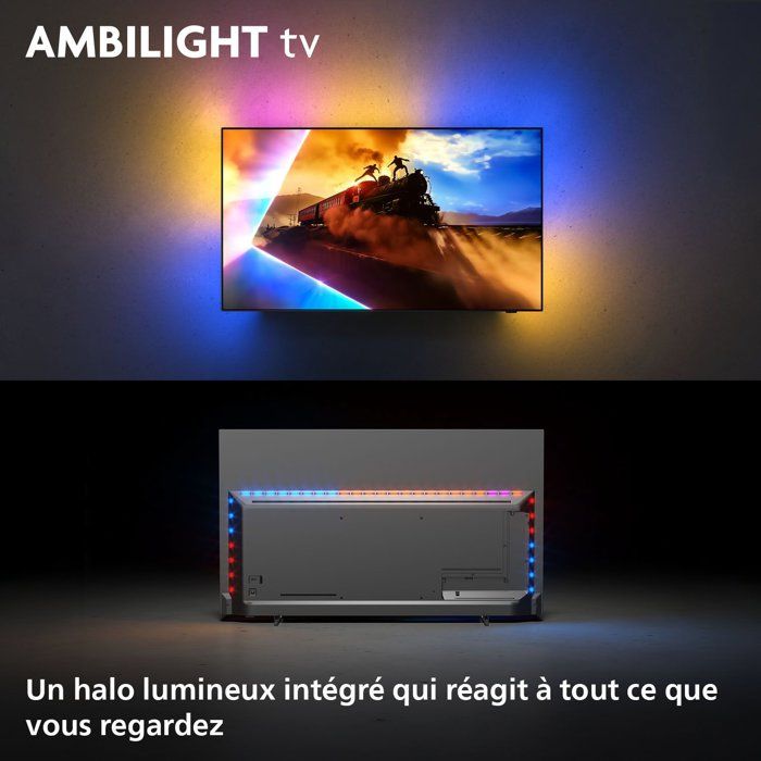 Philips 48OLED760 Ambilight - TV OLED 48 (121 cm) - 4K UHD 3840x2160 - 120 Hz - Dolby Vision - Smart TV - 4xHDMI