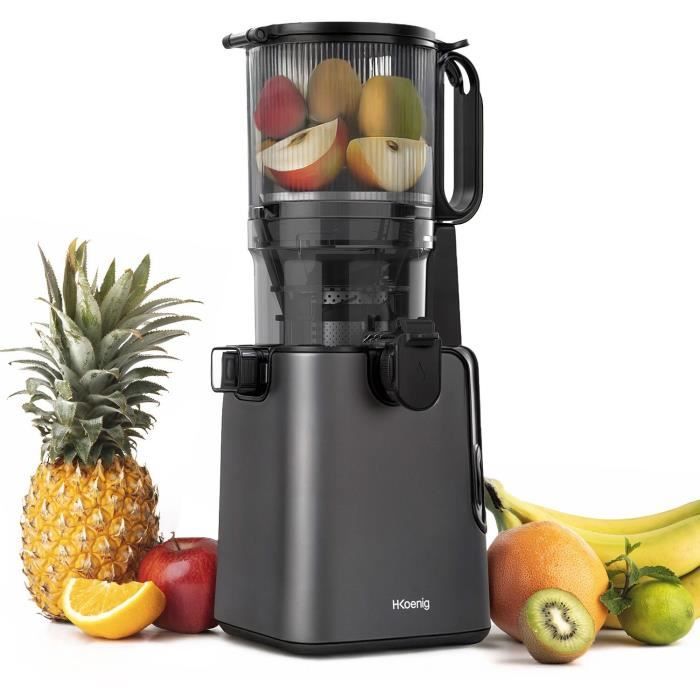 Extracteur de jus ouverture large - HKoeNIG - GSX26 - 250 W - 1,8 L - Noir