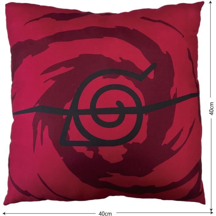 Coussin double face - Carré - NARUTO SHIPPUDEN - Akatsuki - Microfibre - 40 x 40 cm