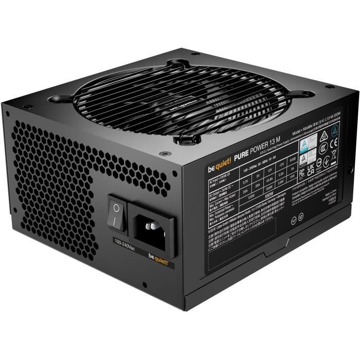 Alimentation PC - BE QUIET! - Pure Power 13 M - 550 W - BP024EU - Fiable et silencieuse