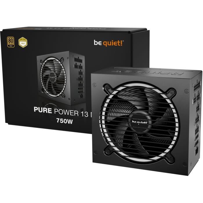Alimentation PC - BE QUIET! - Pure Power 13 M - 750 W - BP026EU - Silencieuse et Efficace