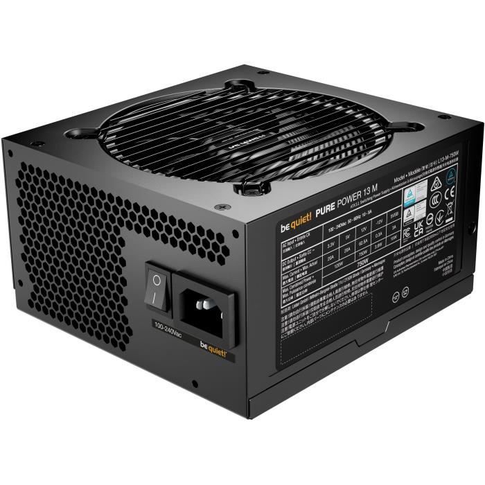 Alimentation PC - BE QUIET! - Pure Power 13 M - 750 W - BP026EU - Silencieuse et Efficace
