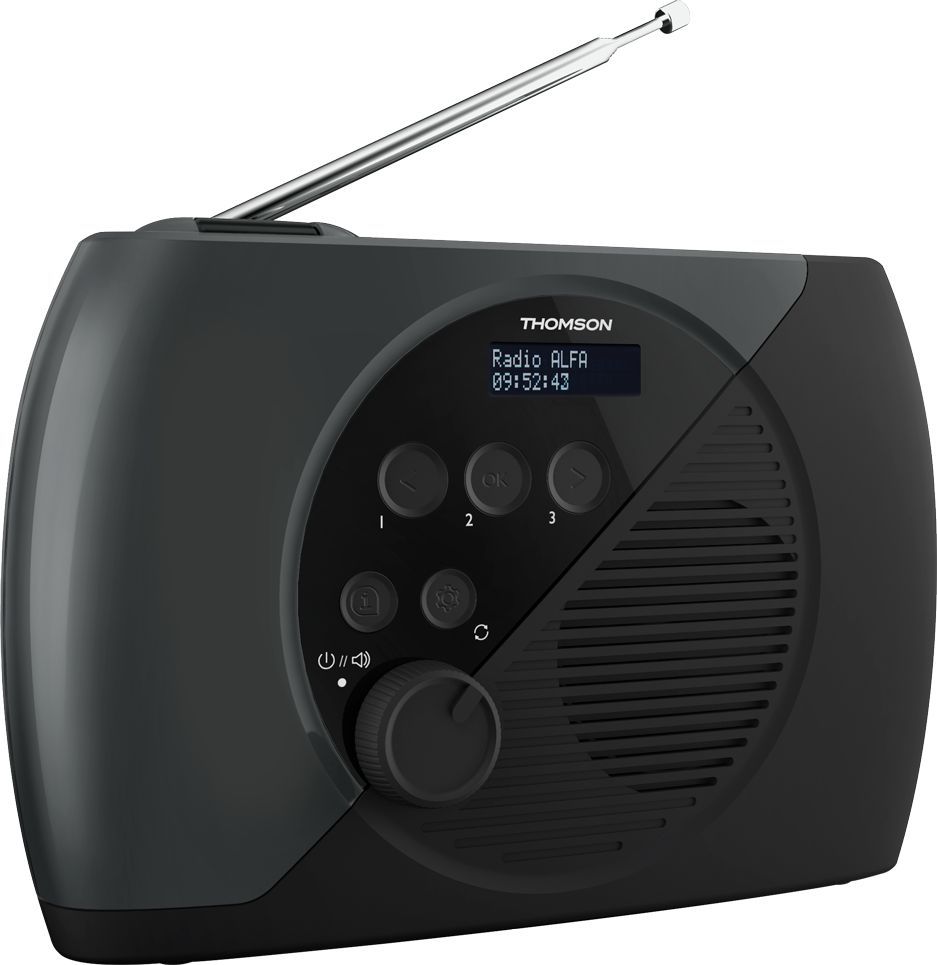Radio FM - THOMSON - DAB - Gris et Noir