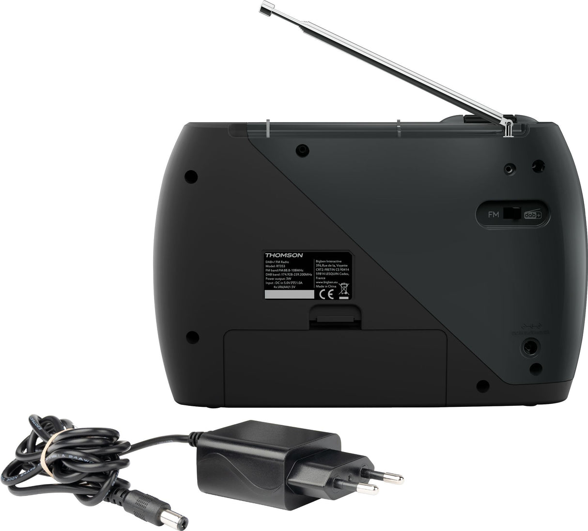 Radio FM - THOMSON - DAB - Gris et Noir