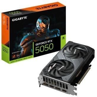 Carte graphique - GIGABYTE - RTX 5050WF2OC-8GD - 8 Go GDDR6 - Refroidissement WINDFORCE - PCI-E 5.0
