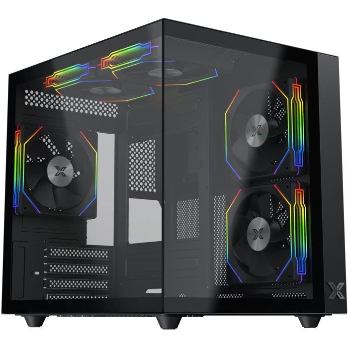 XIGMATEK - EN44410 - Aqua M Lite - Boitier PC sans alimentation - Cube - Format Micro-ATX - Noir