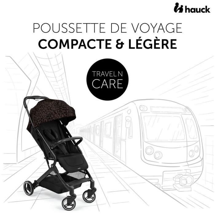 HAUCK - Poussette compacte - TRAVEL N CARE - 4 roues - Pliage a 1 main - Leo
