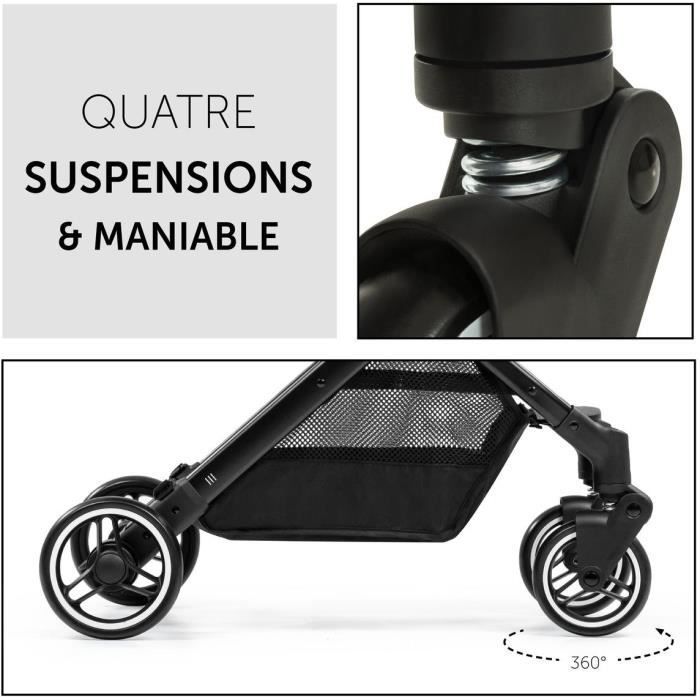 HAUCK - Poussette compacte - TRAVEL N CARE - 4 roues - Pliage a 1 main - Leo