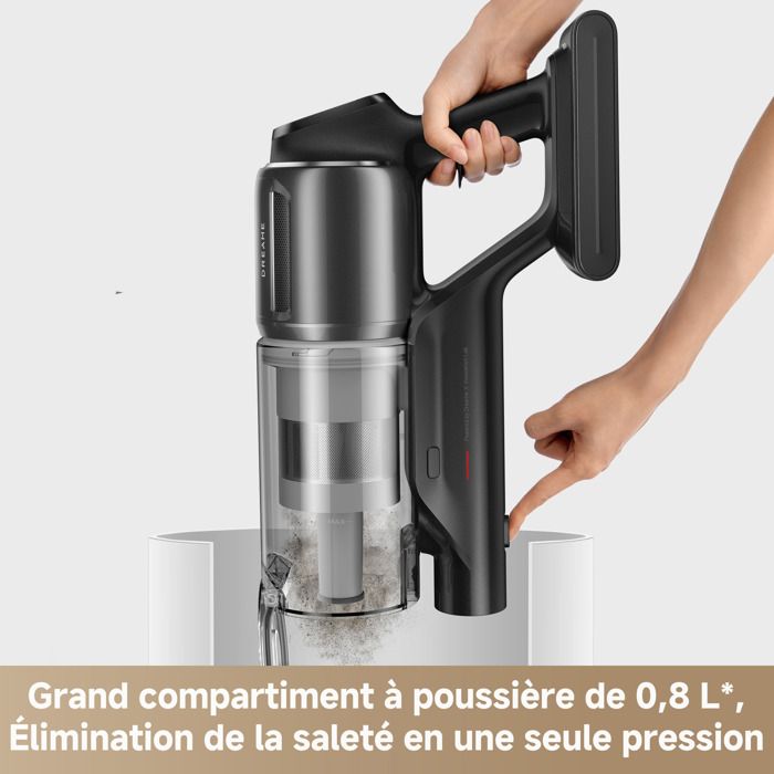 Aspirateur Balai sans Fil - DREAME Z10 - 210AW - Filtration 99,99% HEPA H14 - Détection poussiere - Réglage Auto de l'Aspiration