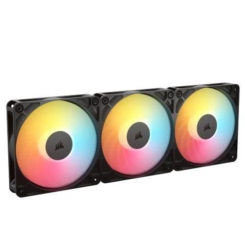 CORSAIR - RS120-R ARGB - Ventilateur boîtier - 120 mm ARGB Fan - Triple Pack