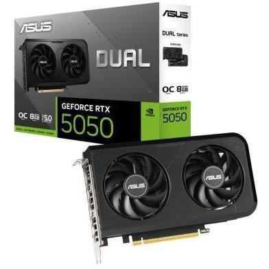 Carte graphique - ASUS - DUAL RTX 5050 O8G - 8 Go GDDR6 - 320 Go/s - 8K 120Hz