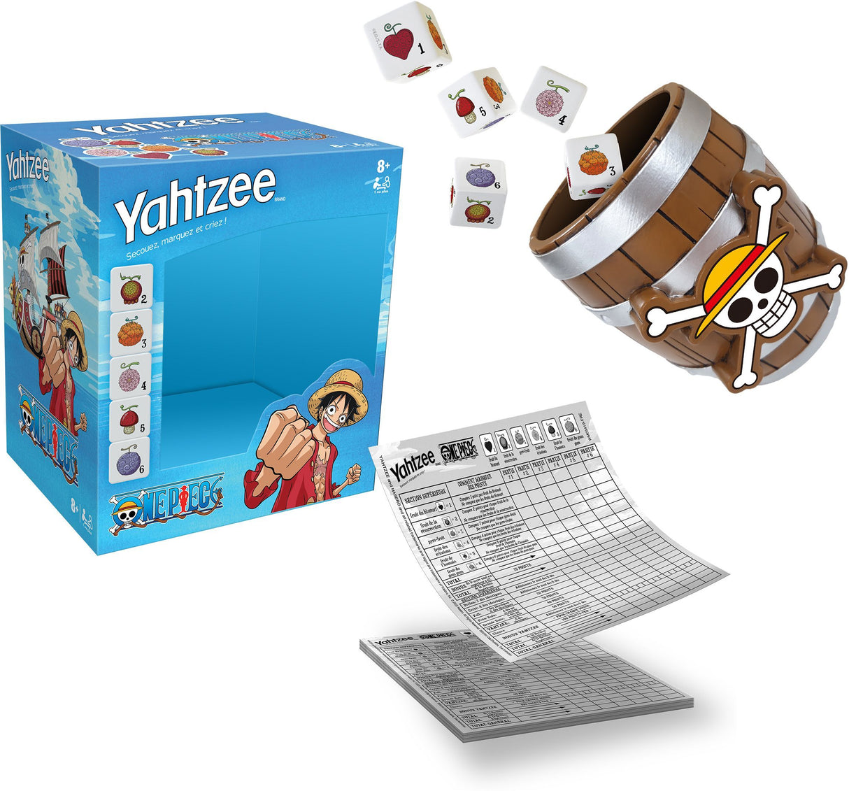 YAHTZEE One Piece - Jeu de société - WINNING MOVES - Des 8 ans