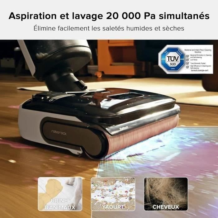 Aspirateur Laveur ROBOROCK F25 - 20 000 Pa - Tout-en-Un avec séchage Rapide a 90 °C - Auto-Nettoyage haute température