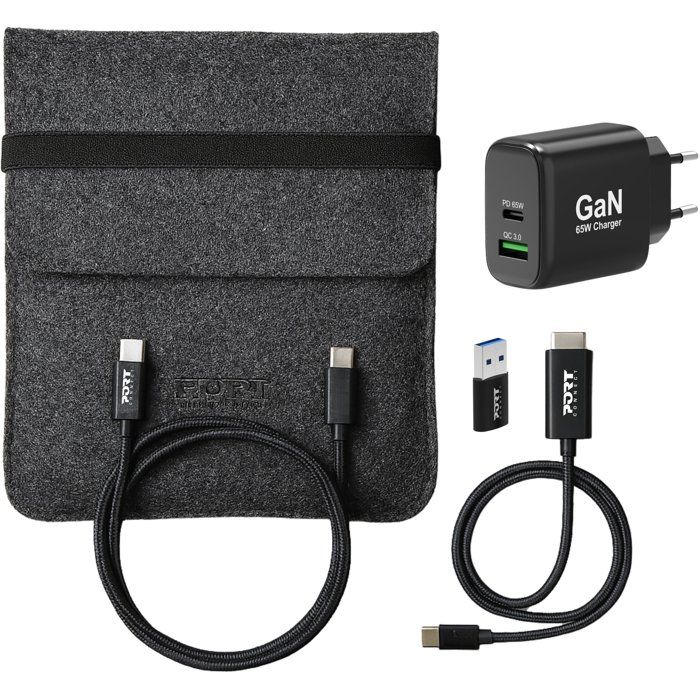 Alimentation PC - PORT Designs - PACK 4 en 1 - Chargeur GaN - 65 W