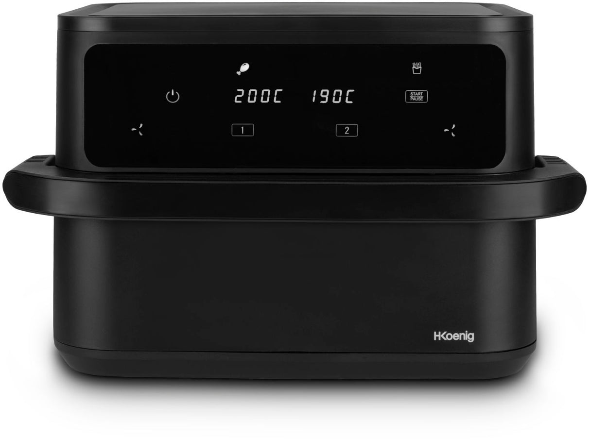 Friteuse sans huile HKoeNIG - FRY960 - Capacité 10L convertible 2 x 5L - 8 programmes de cuisson - 2400W