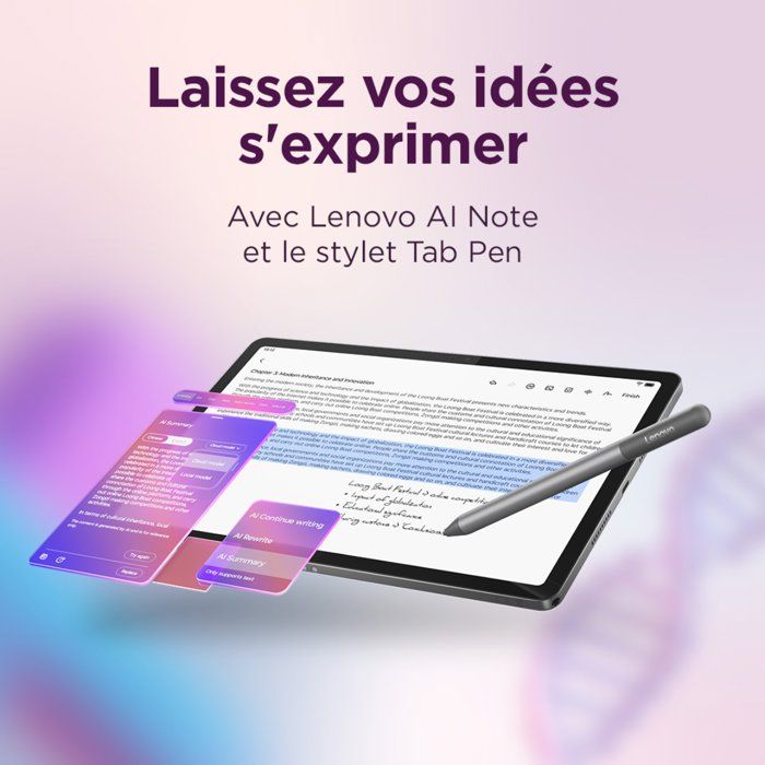 Tablette tactile LENOVO Idea Tab - 11 2,5K IPS - 8 Go RAM - Stockage 128 Go - Gris+ Stylet