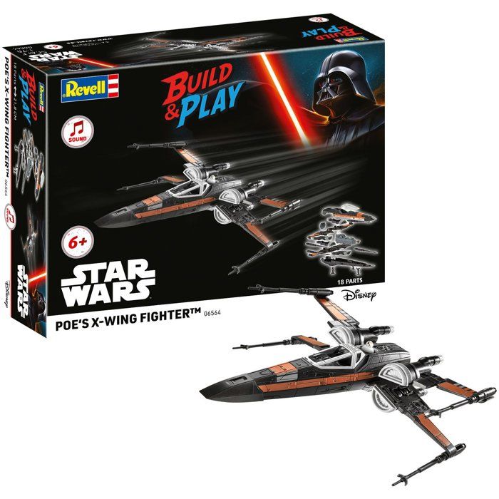 Vaisseau a construire - REVELL - Build & Play - Star Wars - Poe X-Wing Fighter - Sons et lumieres - Des 6 ans