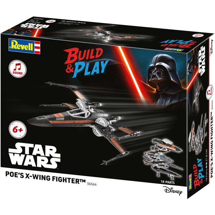 Vaisseau a construire - REVELL - Build & Play - Star Wars - Poe X-Wing Fighter - Sons et lumieres - Des 6 ans