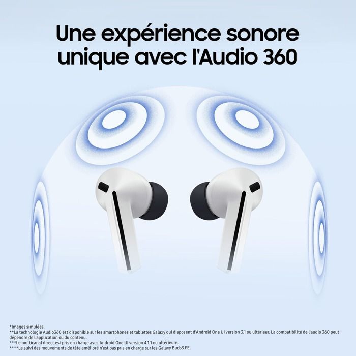 Ecouteurs Samsung Buds3 FE Gris