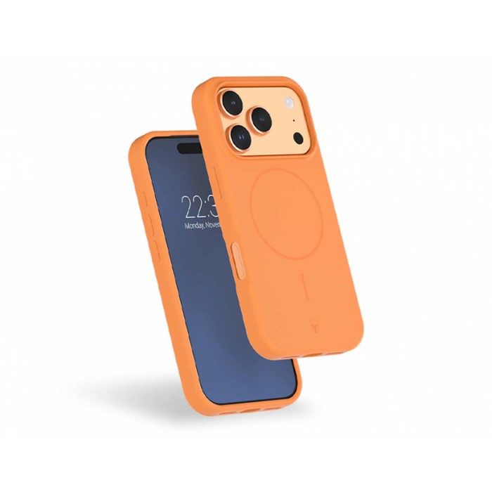 Coque MagSafe - IPhone17 Pro - Silicone Renforcée - Orange