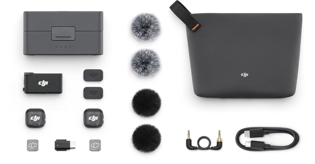 Kit micro sans fil - DJI - Mic 3 - 2 émetteurs (TX) - 1 récepteur (RX) - Recharge rapide