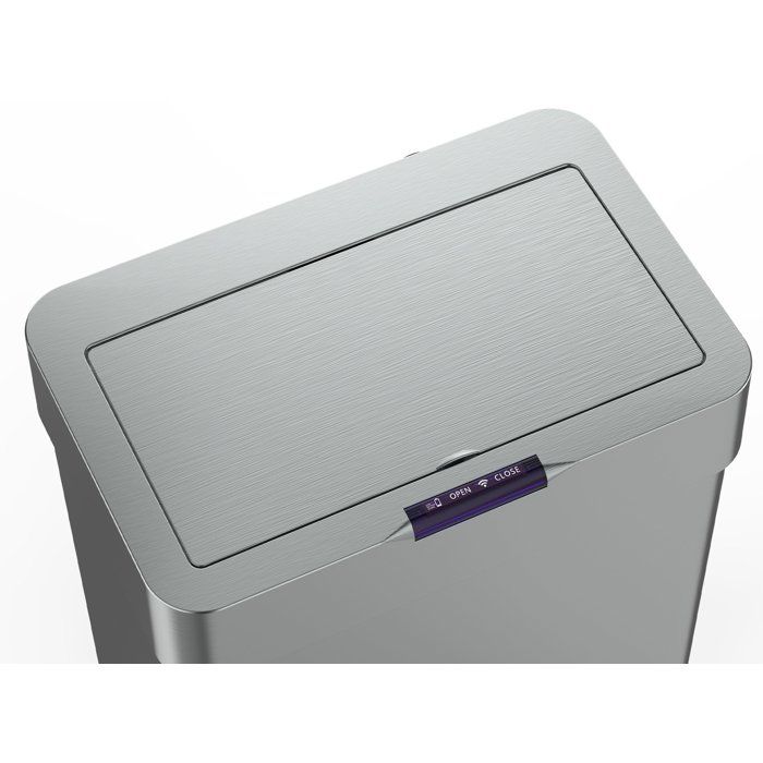 Poubelle de cuisine automatique 70L DAYTONA Acier inox avec cerclage KITCHEN MOVE