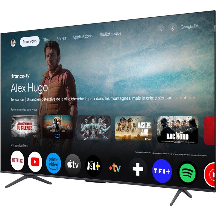 TCL 55P8K - TV QLED 55 (140 cm) - 4K UHD 3840x2160 - 144 Hz - Dolby Vision - Google TV - 4xHDMI 2.1 - WiFi