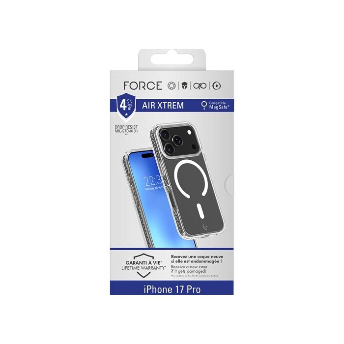 Coque FC Air Xtrem MagSafe - IPhone17 Pro - Recyclé - Transparent