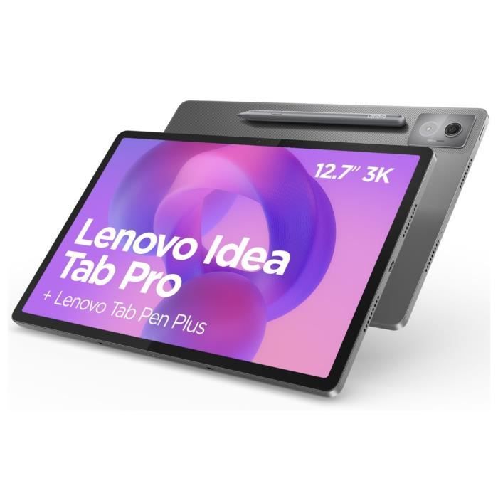 Tablette tactile LENOVO Idea Tab Pro - 12,7 3K LTPS - 8 Go RAM - Stockage 128 Go - Gris + Stylet