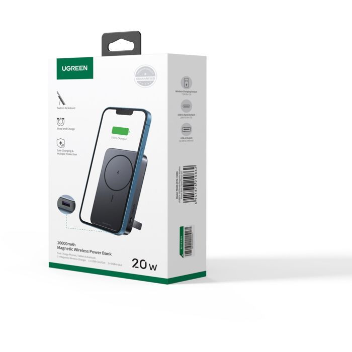 Batterie externe - UGREEN - 10,000 mAh - 20W - Gris